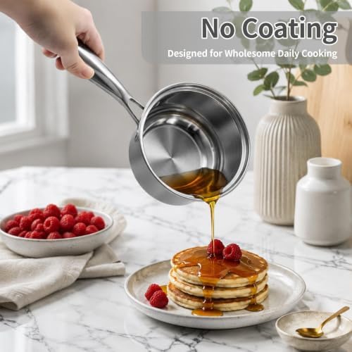 Stainless Steel Cookware Set - 18-Piece Nonstick Cookware Set Includes