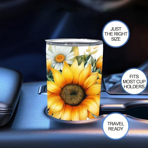 Pandance Sunflower Gifts for Women, 20 oz Sunflower Tumbler Cup Travel
