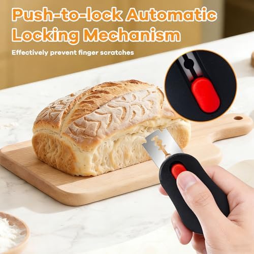 2 Pcs Bread Lame Sourdough Scoring Tool, Magnetic Bread Scoring Tool