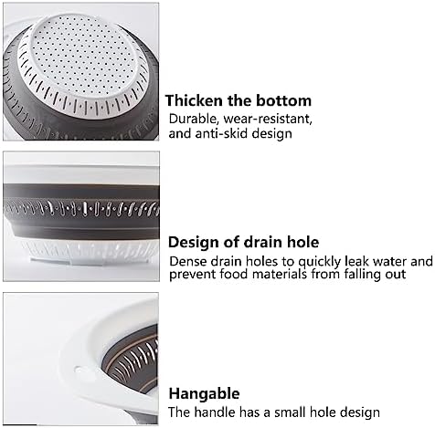 Collapsible Colander and Strainer,Silicone Strainer Colanders & Food