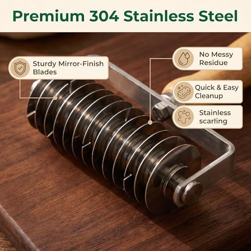 Pie Cutter Cinnamon Roll Cutter Stainless Steel Dough Tool