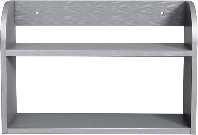 ROMGUAR CRAFT 2 Tier Bamboo Spice Rack, Countertop or Wall Mounting Wood Spice - Image 7