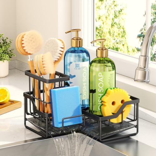 HapiRm L-Shaped Sponge Holder for Kitchen Sink
