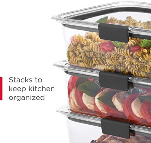 Rubbermaid Brilliance Food Storage Containers, 1.3 Cup, 5 Pack