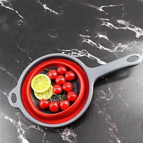 Vctitil Foldable Space-Saving Silicone Colander Strainer Colander Dish