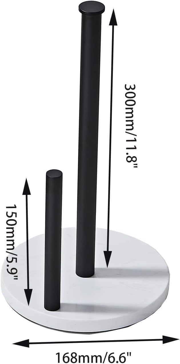 Matte Black Paper Towel Holder, Stainless Steel Paper Towel Holder - Image 6