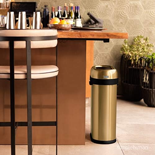 simplehuman 50 Liter Slim Open Top Trash Can