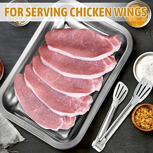 Mumufy Breading Trays Set of 3 Large Stainless Steel Breading Pans