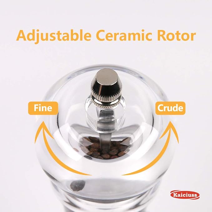 Salt Pepper Grinder Mill Arcylic, the Best Peppercorn Grinder - Image 3