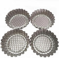 MYStar Set of 20, 3-3/4" Fluted Design Round Shape Non-stick Aluminum