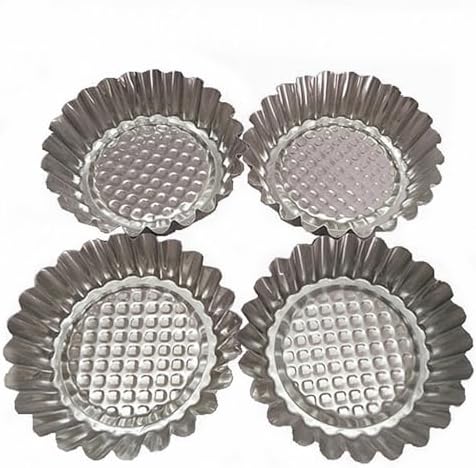 MYStar Set of 20, 3-3/4" Fluted Design Round Shape Non-stick Aluminum