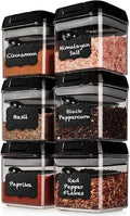 Shazo 6PC (0.5L, 2.1 Cup, 17oz) Airtight Food Storage Containers + 6