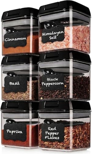 Shazo 6PC (0.5L, 2.1 Cup, 17oz) Airtight Food Storage Containers + 6