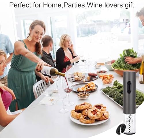 Electric Wine Opener,Rechargeable Automatic Wine Corkscrew with Foil