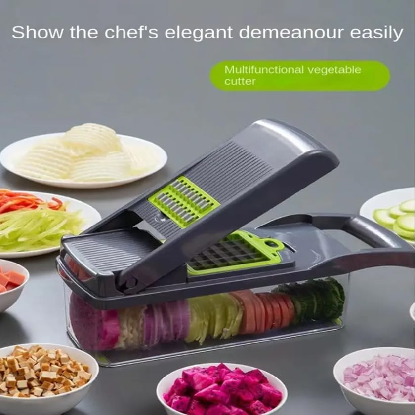 15-in-1 Vegetable Chopper and Spiralizer, Black