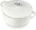 E-far 6 Quart Dutch Oven, Enameled Cast Iron Dutch Oven Pot by E-far