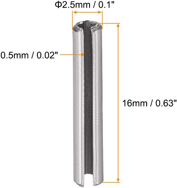 uxcell Slotted Spring Pin - Image 2