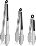Stainless Steel Cooking Tongs Set of 3 by Unknown