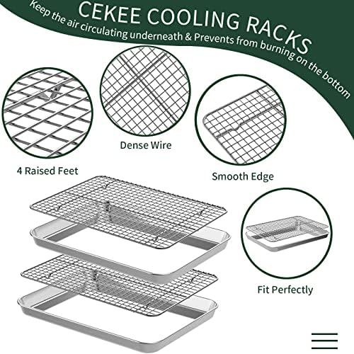Quarter Sheet Pan with Cooling Rack Set