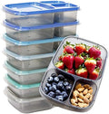 Youngever 7 Sets Bento Lunch Box, Meal Prep Containers, Reusable 3