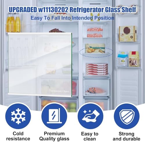 W11130202 Freezer Glass Shelf for Whirlpool WRS571CIHZ, Side by Side