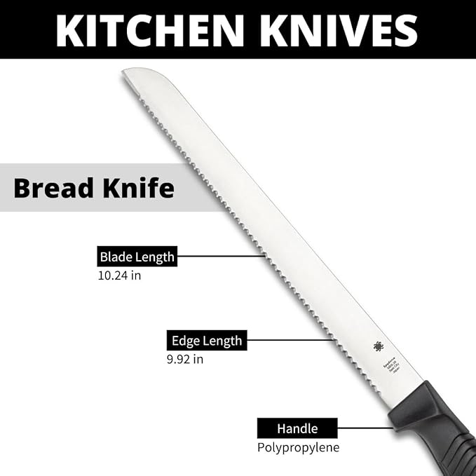 Spyderco Lightweight Kitchen Bread Knife - Image 4
