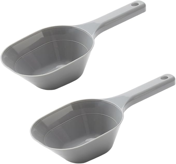 2 PACK 1 Cup Capacity Dog and Cat Plastic Pet Food Scoop by NURYOSPACESAVING