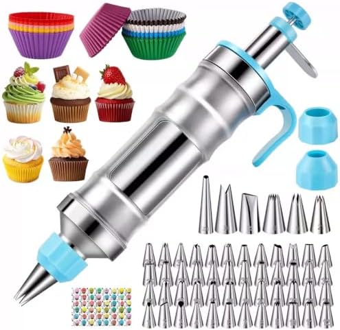 164Pcs Cake Decorating Tools Supplies Kit with Dessert Piping Syringe