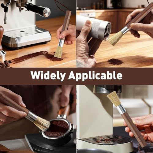 Dpofirs Coffee Tamping Mat Brush Set, Professional Coffee Station Mat