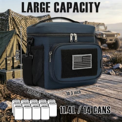 FlowFly Lunch Bag, Insulated Cooler, Thermal Lunch Box Tote with