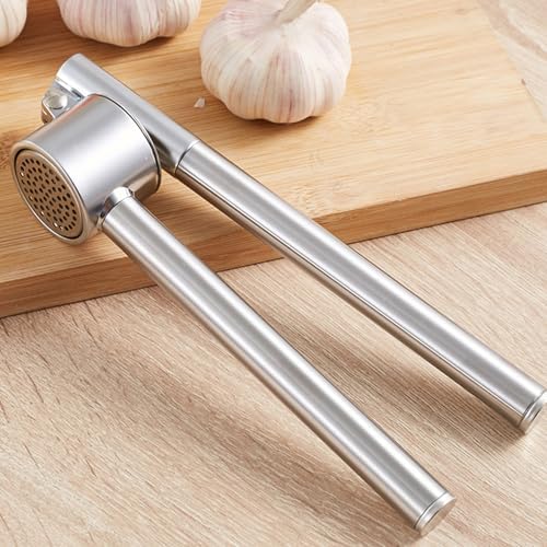 304 Stainless Steel Garlic Press Crusher