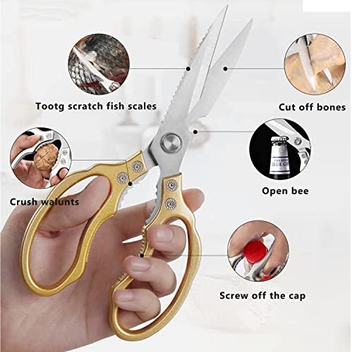 Kitchen Scissors, Heavy Duty Sharp Shears Dishwasher Safe, Kitchen