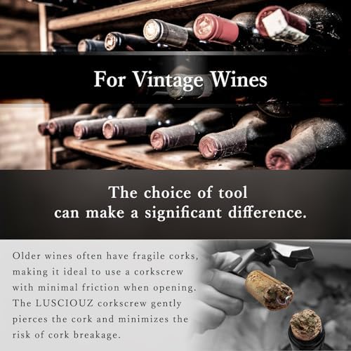 LUSCIOUZ Zero Resistance THE HELIX Corkscrew Silent Wine Bottle Opener