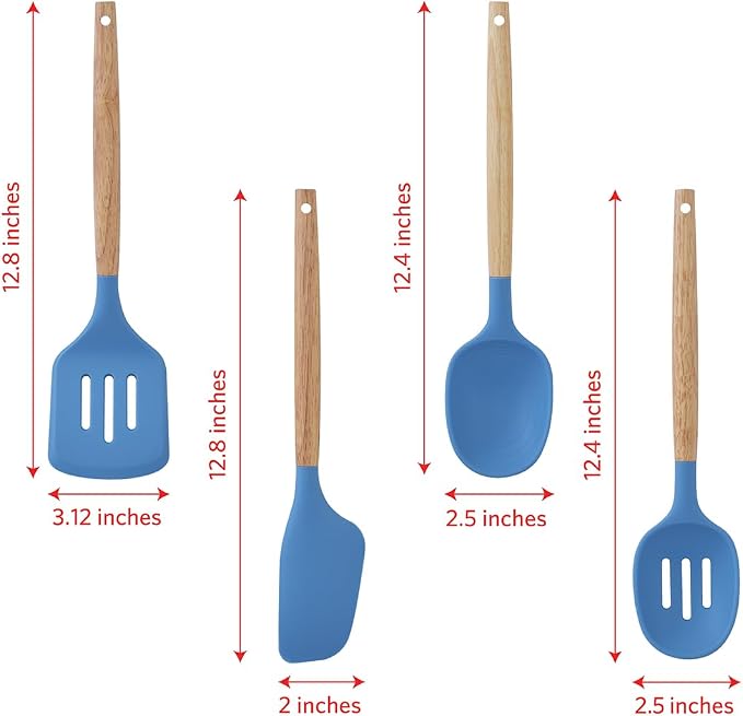 Glad Silicone Kitchen Utensils Set, and Spaghetti Server - Image 4