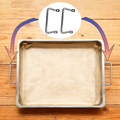 4 Pcs Silver Metal Charcuterie Board Pulls, Serving Tray Handles