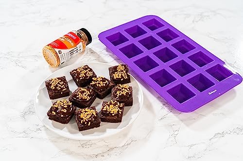 Bakerpan Silicone Brownie Pan with Dividers, Non-Stick - 1.5 Inch Set
