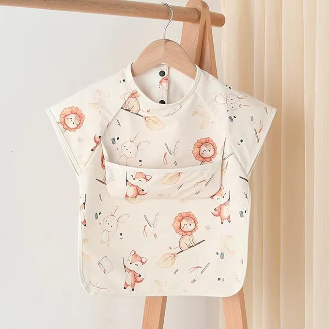 Waterproof Baby Bibs, Infant Toddler Extra Cover Feeding Bib - Image 2