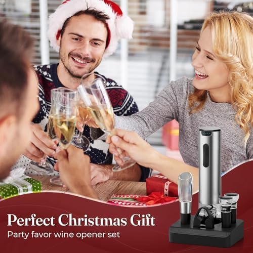HomeHacks Electric Wine Opener, Automatic Wine Opener with Foil
