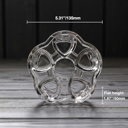 Crystal Teapot Heating Base Glass Teapot Warmer In Heart Shape Heat
