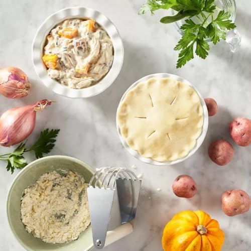 Figmint Pastry Blender, Stainless Steel Dough Cutter with Soft Grip