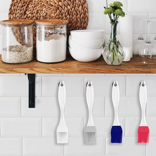 Silicone Basting Brush, Set of 2 (White & Grey)