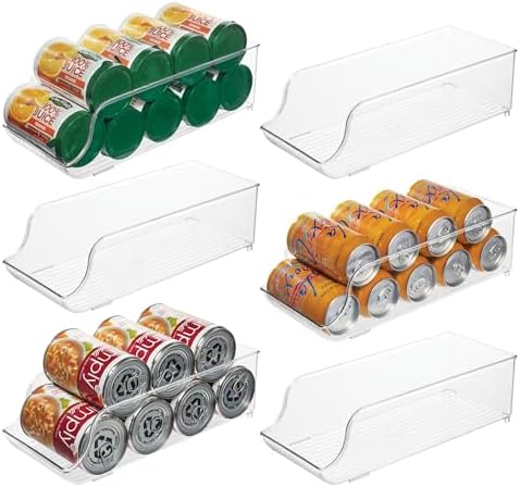 iDesign Soda Can Dispenser, Set of 6, Clear