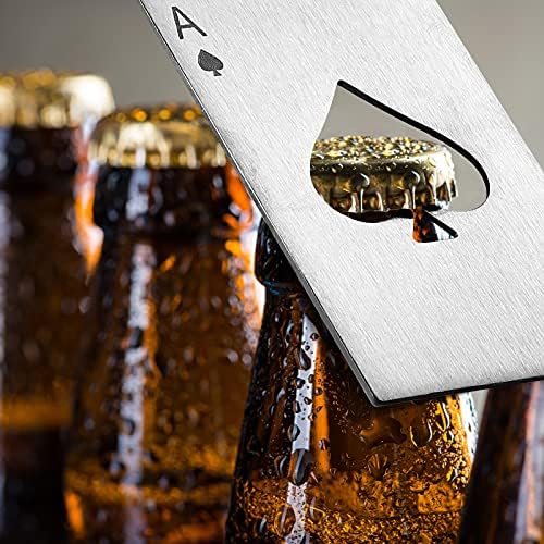Chumia Poker Card Bottle Openers Stainless Steel Poker Card Beer Ace Bottle Cap - Image 5