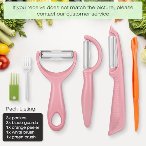 Senbowe Upgrade Potato Peeler for Kitchen, 6PCS Stainless Steel