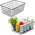 Kitchen Wire Baskets Farmhouse Decor Metal Food Storage Organizer