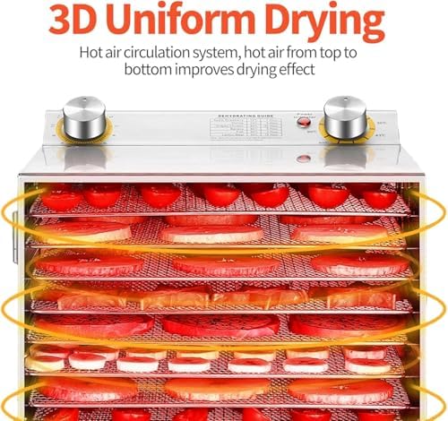 Commercial Fruit Dehydrator, 8 Layers, 400W