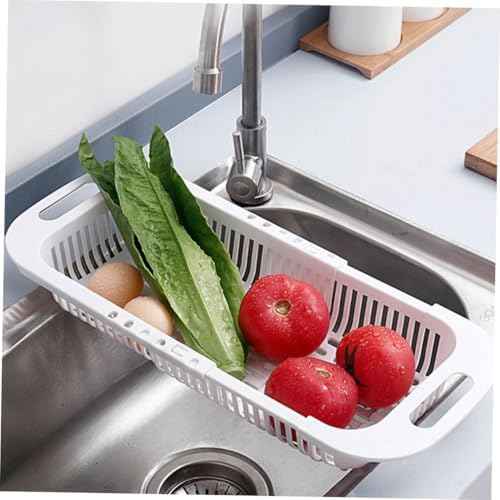 3pcs Expandable over Sink Colander Vegetable Washing Basket Set