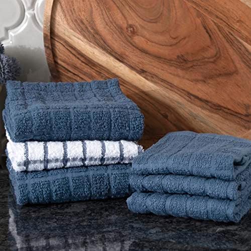 Ritz Premium Kitchen Towel and Dish Cloth Value Set: Highly Absorbent