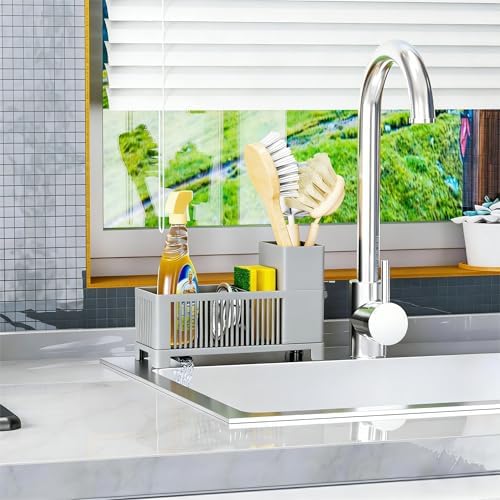 Kitchen Sink Organizer Caddy, Grey