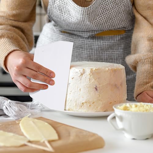 YARNOW 2 PCS Large Plastic Dough Scrapers